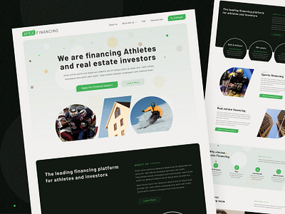 Financing website UI bank bank card banking banking app design digital banking finance finance app financial fintech home page landing page mobile banking money ui ux web web design website website design