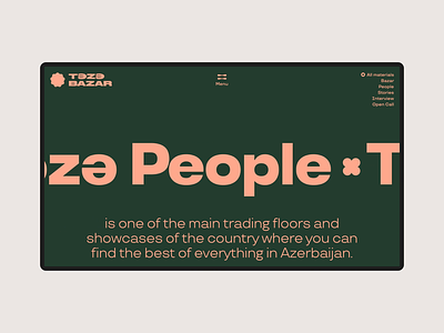 Teze Bazar. Website — Teze People branding design grid layout logo market ui web