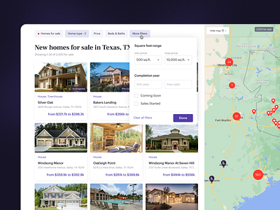 inewhomes Search home listings compass filter homes listings map real estate redfin search trulia web design website zillow