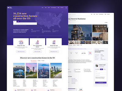 inewhomes real estate website color compass filter landing page light listing map purple real estate redfin search violet web design website white zillow
