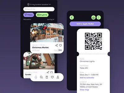Event Ticket App Design app booking booking app design event mobile mobile app ticket ui ux