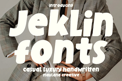 Jeklin Casual Luxury Font 3d animation branding christmas design font fonts graphic design handwritten logo model motion graphics nostalgic sans font sans serif