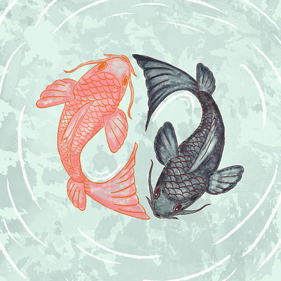 Peaceful Fish art calming colorful design digital illustration fish illustration mindfulness peaceful relaxing