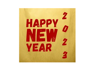 HAPPY NEW YEAR 2023 - GOLD AESTHETIC POSTER 2023 aesthetic chinese chinese new year design funny gold happy new year happy new year 2023 happy new year wishes hello 2023 new year quotes poster red simple sticker trendy typography vintage welcome 2023