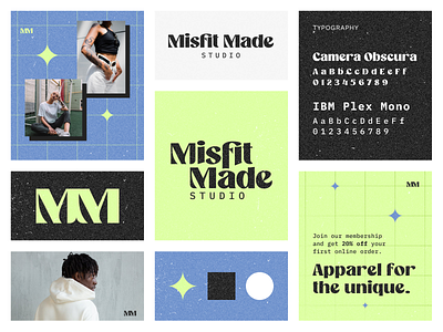Misfits Made Studio Branding branding design ecommerce fashion graphic design illustration logo misfit typography ui ui design vector