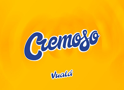 Cremoso - Vualá color delicious design details font gradient graphic design illustration letter lettering letters logo type typography