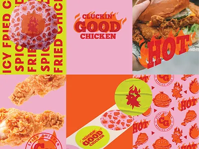 Cluckin Good Chicken Fried Chicken Brand Packaging Icons #3 3d art artwork brand identity branding chicken design digital art digital illustration fast food fast food icons free fried graphic design icon pack illustration logo mockups packaging ui