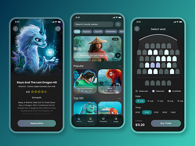 Movie App | Mobile UX/UI Design app figma mobile mobile app mobile design mobile ui ui ux