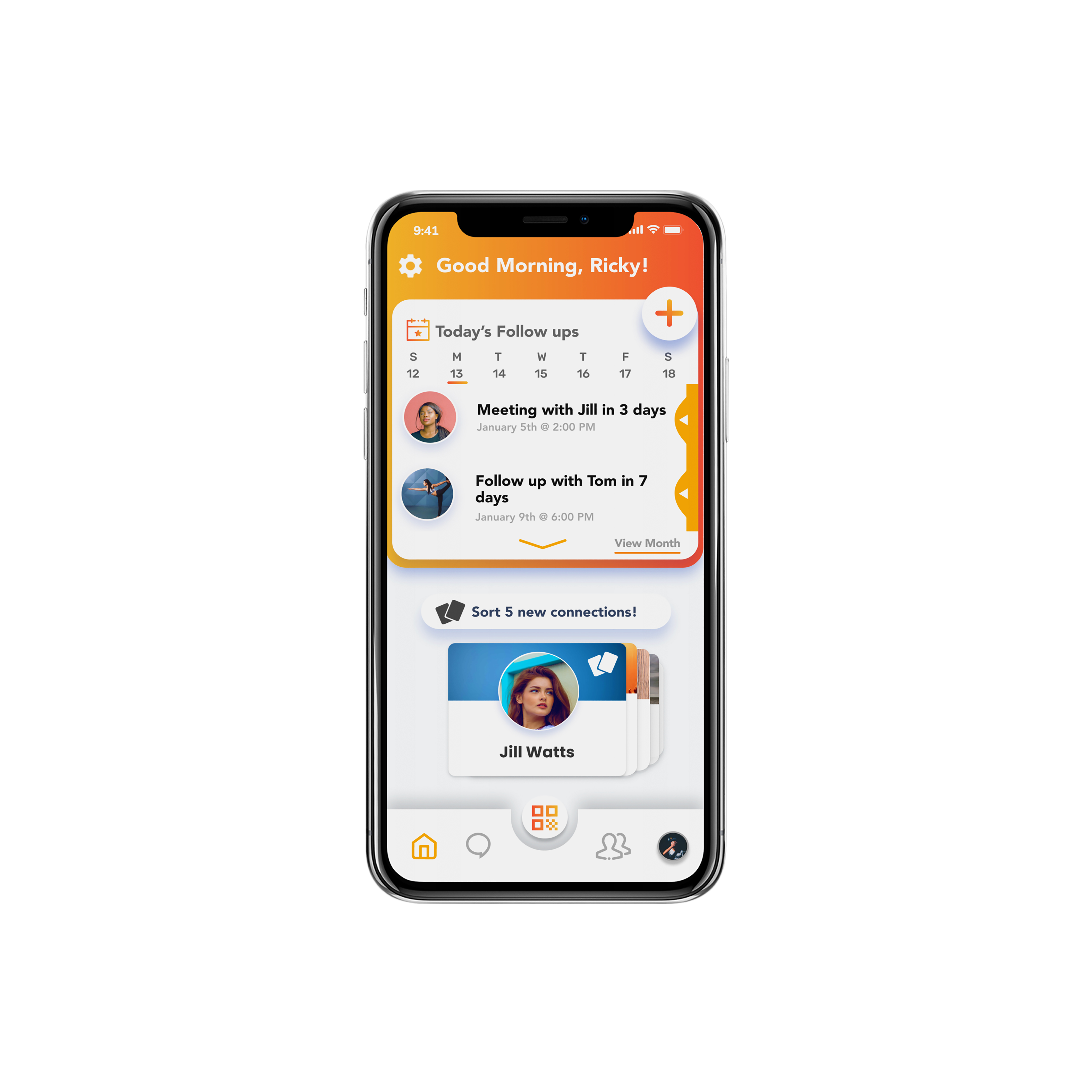 UI for Home Screen Design for Mobile App branding church design graphic design illustration logo typography ui ux vector