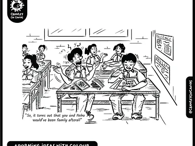 Back to School - Memory 2 ❤️🚌🤾 art artpreneurprogram belgiancomic cartoon comic comic style comics digitalart digitaldrawing illustration