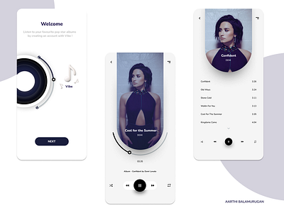 Music App - Vibe app branding design mobile app design ui ux