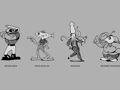 Seafarers branding character design design illustration vintage