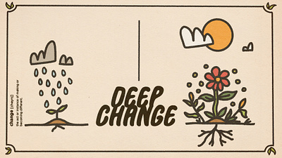 Deep Change change design flowers illustrated sermon series