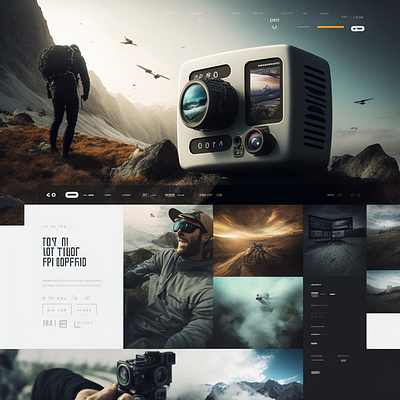 gopro hero website 3d animation branding graphic design logo motion graphics ui