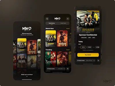 Cinema app 3d app ui booking cinema app cinema booking concept design desing film interface ios main page mobile movie movies product design tickets tickets booking ui ui ux design