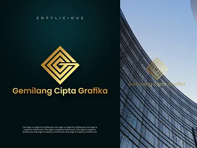Company Logo Design brand identity branding company design company logo design g logo gcg logo gold gradient gold logo graphic design logo logo design profesional logo