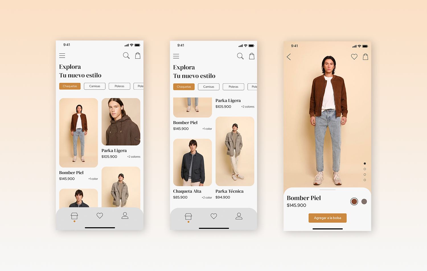 E-commerce Design for a Menswear Brand app design ecommerce figma georeferenced prototype search ui ux