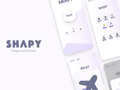 SHAPY design mobile game product ui ux