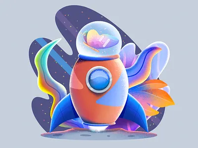 Lost in Space 2d abstract adobe adobe illustration adobe photoshop art artwork clean colorful design designer digital art flat graphic design illustration minimal modern photoshop simple vector