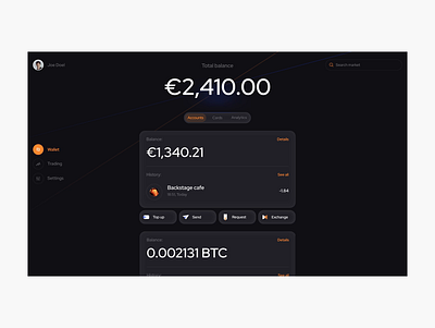 Swissblock // Wallet animation banking bitcoin branding clean crypto darkmod design fintech grid illustration interaction layout logo minimal motion ui ux wallet web