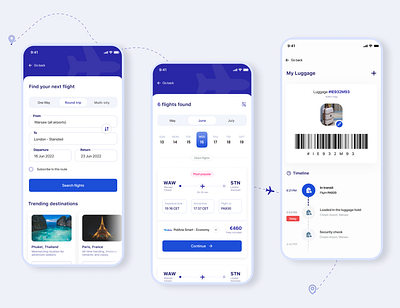 PolAvia: airline app 🛫 airline app app design figma flight booking app mobile mobile app travel app ui ui design ux design