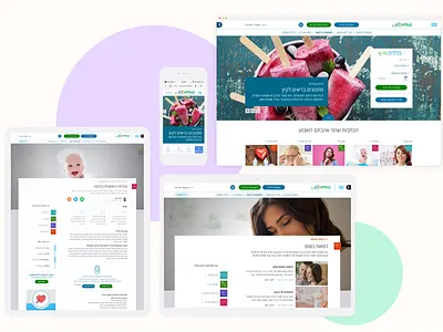 Clalit Healthcare Information Site Redesign branding graphic design healthcare logo ui ux ux design web design