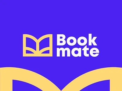 Bookmate - Logo design abstract logo app logo book branding logo