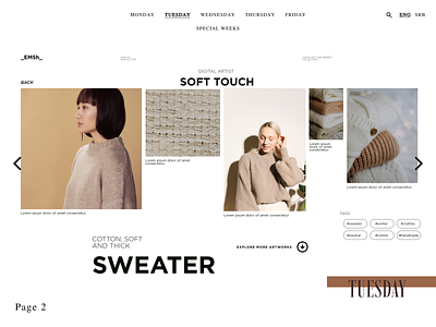 Fashion | Sweater branding design digital design fashion fashion inspiration figma graphic design inspiration layout layout inspiration photoshop sweater typography ui ui design web design woman women