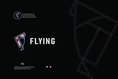 FLYING - BLOCKCHAIN LOGO DESIGN blockchain brand identity branddesign company logo creative logo design f logo flying logo design logofolio minimal logo design minimalist logo modern logo design typography