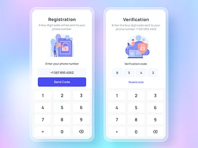 OTP verification amirgrafix log in otp verification registration sing up uiux verification