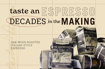 Mr. Espresso branding coffee content creation design layout social media