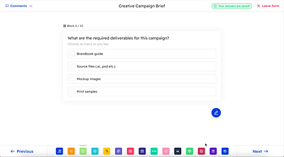 View Comments | brifl comment dashboard drawer form application form dashboard leaving comment make comment product design saas ui user experience user interface ux