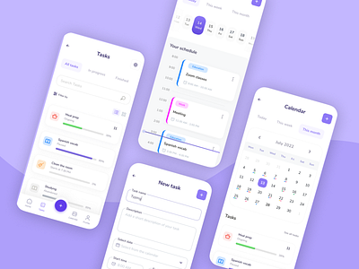 📅💪Tydee: productivity & task management app app calendar design figma mobile mobile app mobile design product design productivity productivity app task task app ui ui design