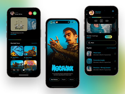 Music App - Concept app design interface iphone iphone 14 music music app ui ux