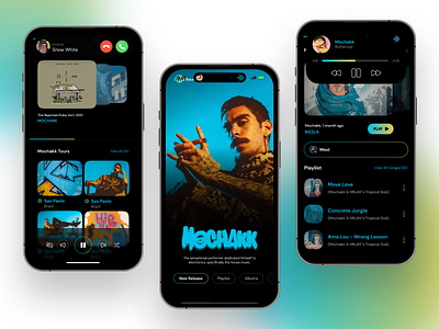 Music App - Concept app design interface iphone iphone 14 music music app ui ux