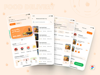 Food Delivery App app design app ui app ux behance daily design design dribbble graphic design mobile ui ui ui bucket ui design ui designer ui inspiration ui trends uiux uiux design ux ux design ux designer