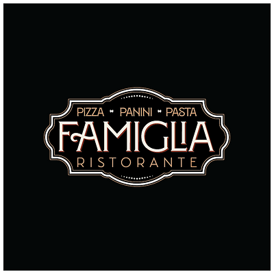 Famiglia Ristorante branding design graphic design logo typography