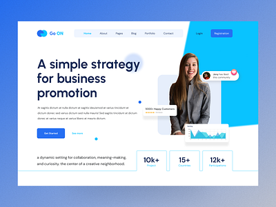 Startup Agency Web Exploration digital hero section header design hero sectio startup agency ui