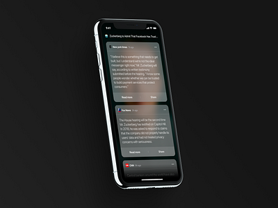 A Summary Screen for Diverse and Balanced News Consumption app cnn design iphone mobile news newsopp product design summary ui ux