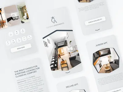Mobile App for Cohen's apartments apartments design luxury mobie app ui ux