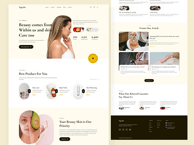 Sigeulis | Beauty Salon by Mangcoding Studio on Dribbble