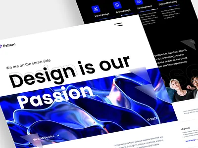 Pattern Landing page advertising agency branding colour creative creativeagency digital digitalagency digitalmarketing faq landingpage marketing pattern project userexperience userinterface visual website