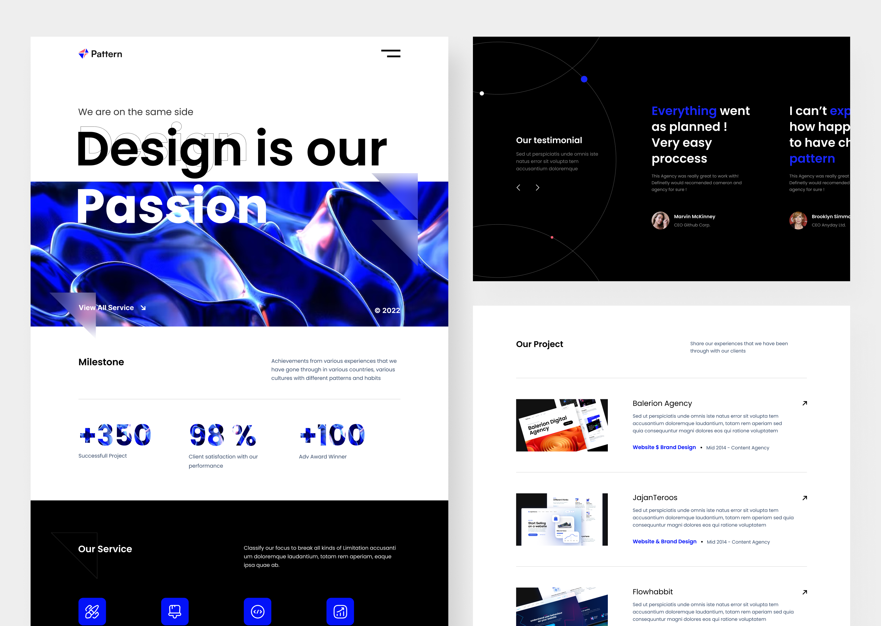 Pattern Landing page by grahacaesara ☘️ for Pixelz on Dribbble