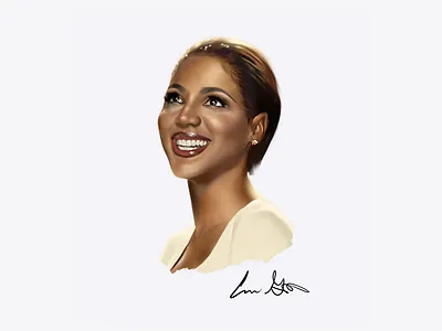 Toni Braxton Digital Painting digital painting drawing hand drawn illustration illustrator procreate