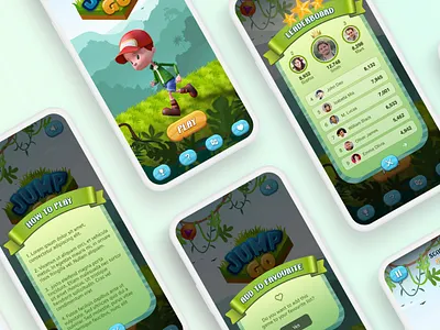 'Jump Go' Hyper Casual Mobile Game Design design flat game design game ui graphic design hyper casual game icon illustration logo mobile app typography ui ux vector