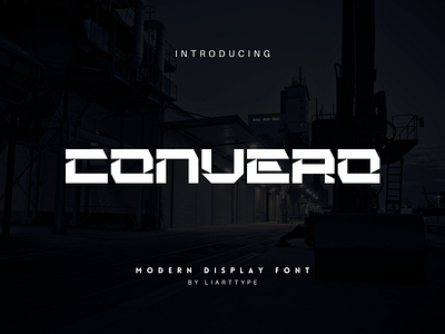 CONVERO FONT display font font futuristic font modern font