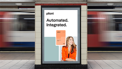 Pliant Poster ad branding cards commerical credit creditcards design getpliant graphic graphic design logo plakat poster