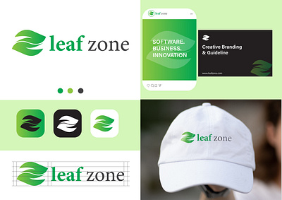 Leaf zone Logo Design brand brand identity branding icon identity logo logo ideas logo inspirations logo mark logodesign logofolio logotype minimal minimalist logo monogram symbol typography ui vector vector logo design