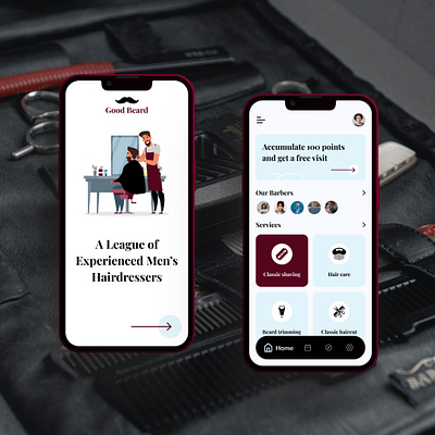 Good Beard - Mobile Application app appdesign design figma mobileapp mobiledesign ui ux