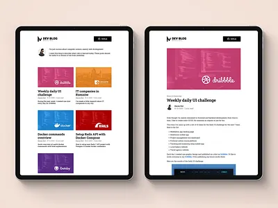 Simple Blog blog dev blog homepage simple blog ui uiux ux